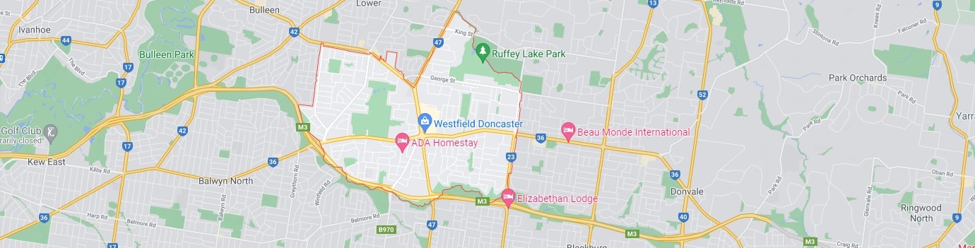 Doncaster area map