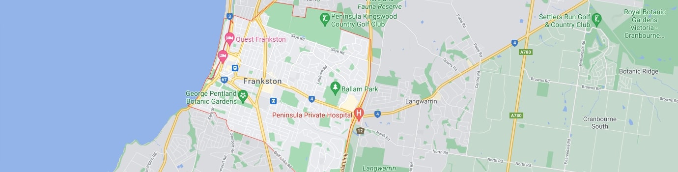 Frankston area map